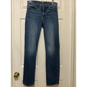 Seven 7 for All Mankind Women's Jeans Dylan 28 Medium Wash Stretch Straight Leg